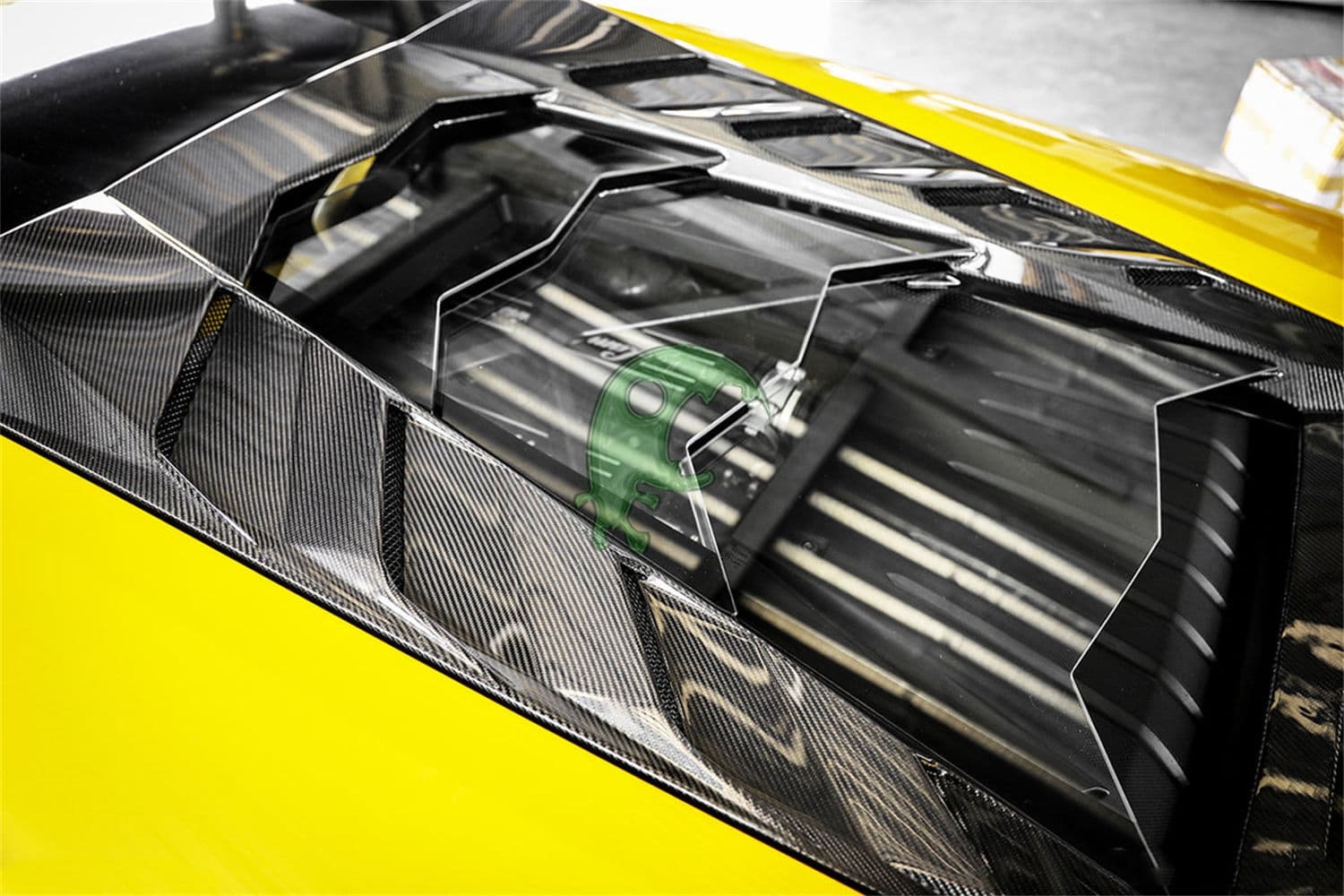 Carbon Fiber Rear Engine Hood Cover for Lamborghini Huracan LP610 - MSY Style