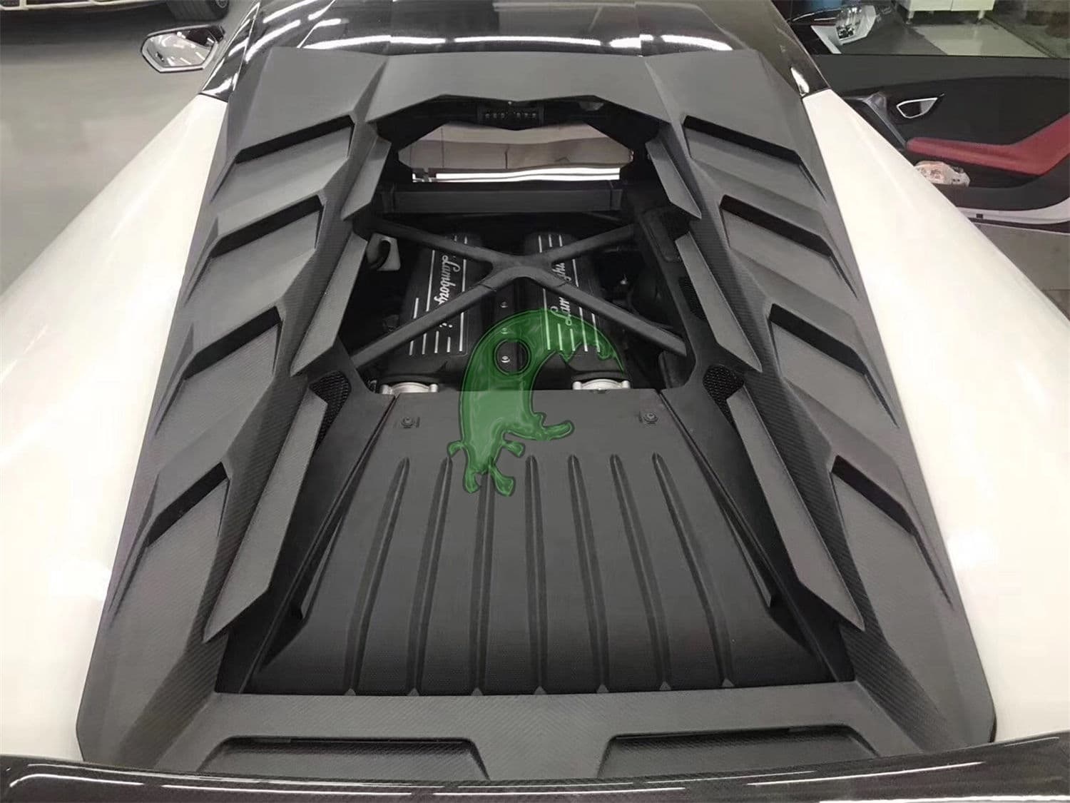 Carbon Fiber Rear Engine Hood Cover for Lamborghini Huracan LP610 - MSY Style