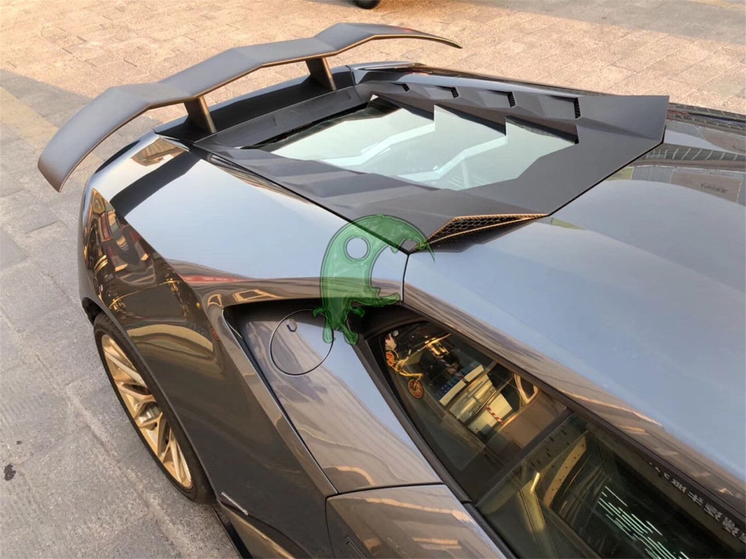 Carbon Fiber Rear Engine Hood Cover for Lamborghini Huracan LP610 - MSY Style