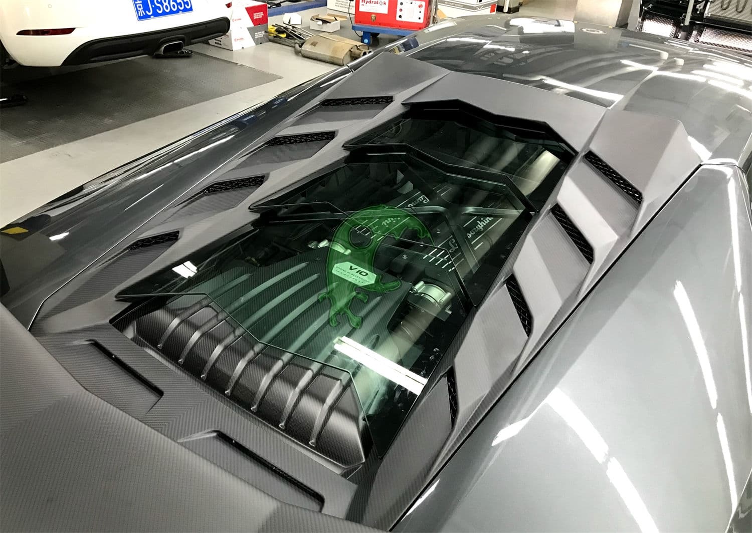 Carbon Fiber Rear Engine Hood Cover for Lamborghini Huracan LP610 - MSY Style