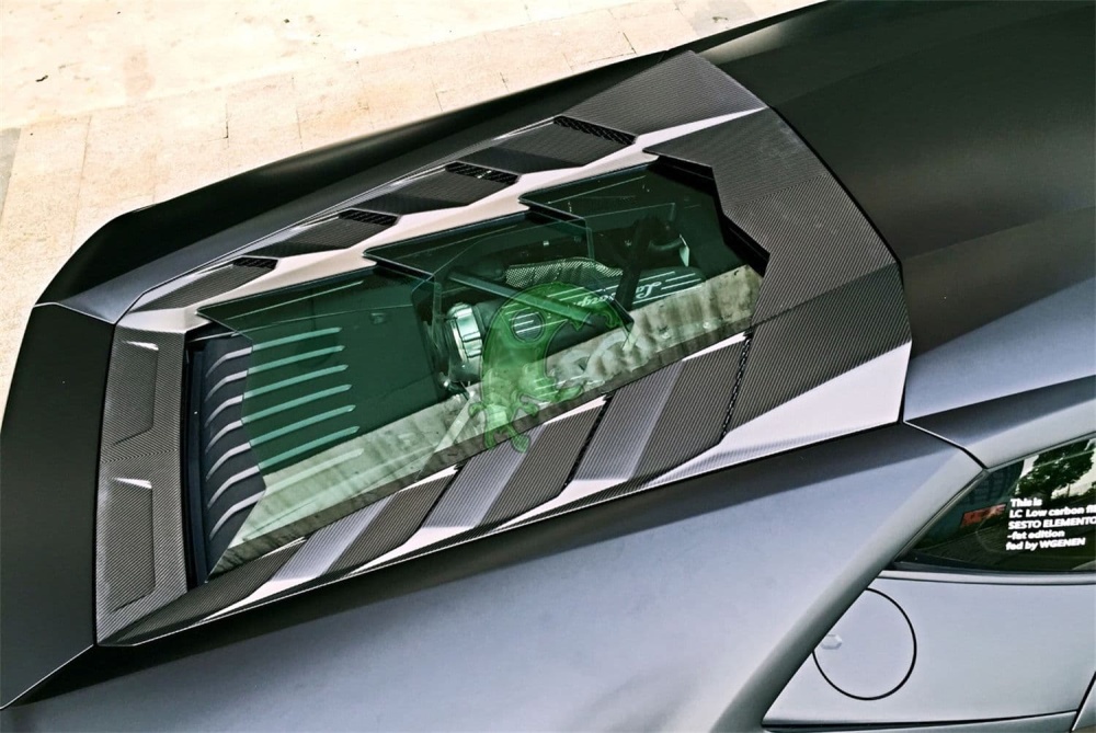 Carbon Fiber Rear Engine Hood Cover for Lamborghini Huracan LP610 - MSY Style