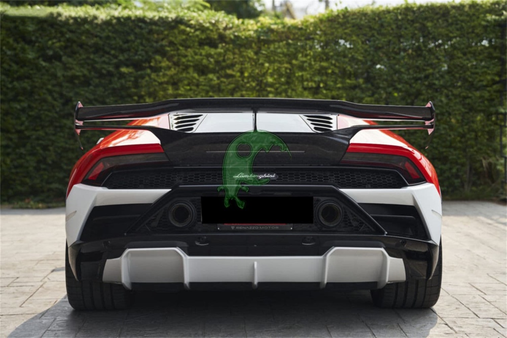 Dry Carbon Fiber Rear Spoiler Wing for Lamborghini Huracan LP610/LP580/EVO - Vorsteiner STO Style