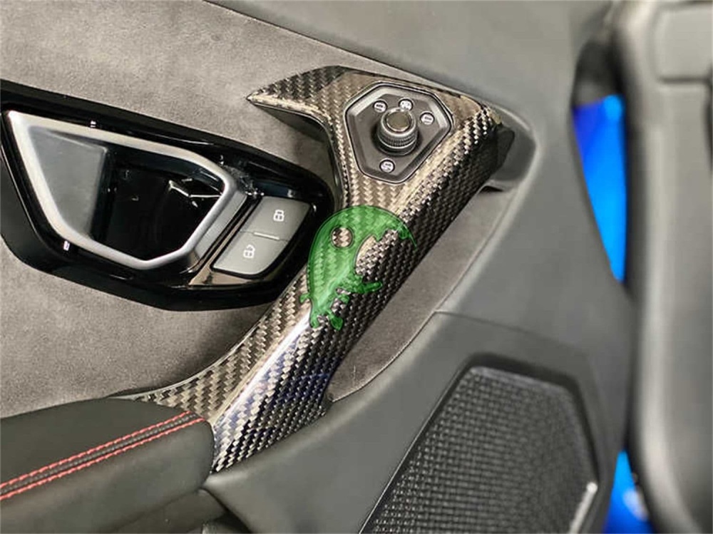 Dry Carbon Fiber Door Handle Cover Interiors Kits for Lamborghini Huracan LP610/LP580/EVO (Stick On)