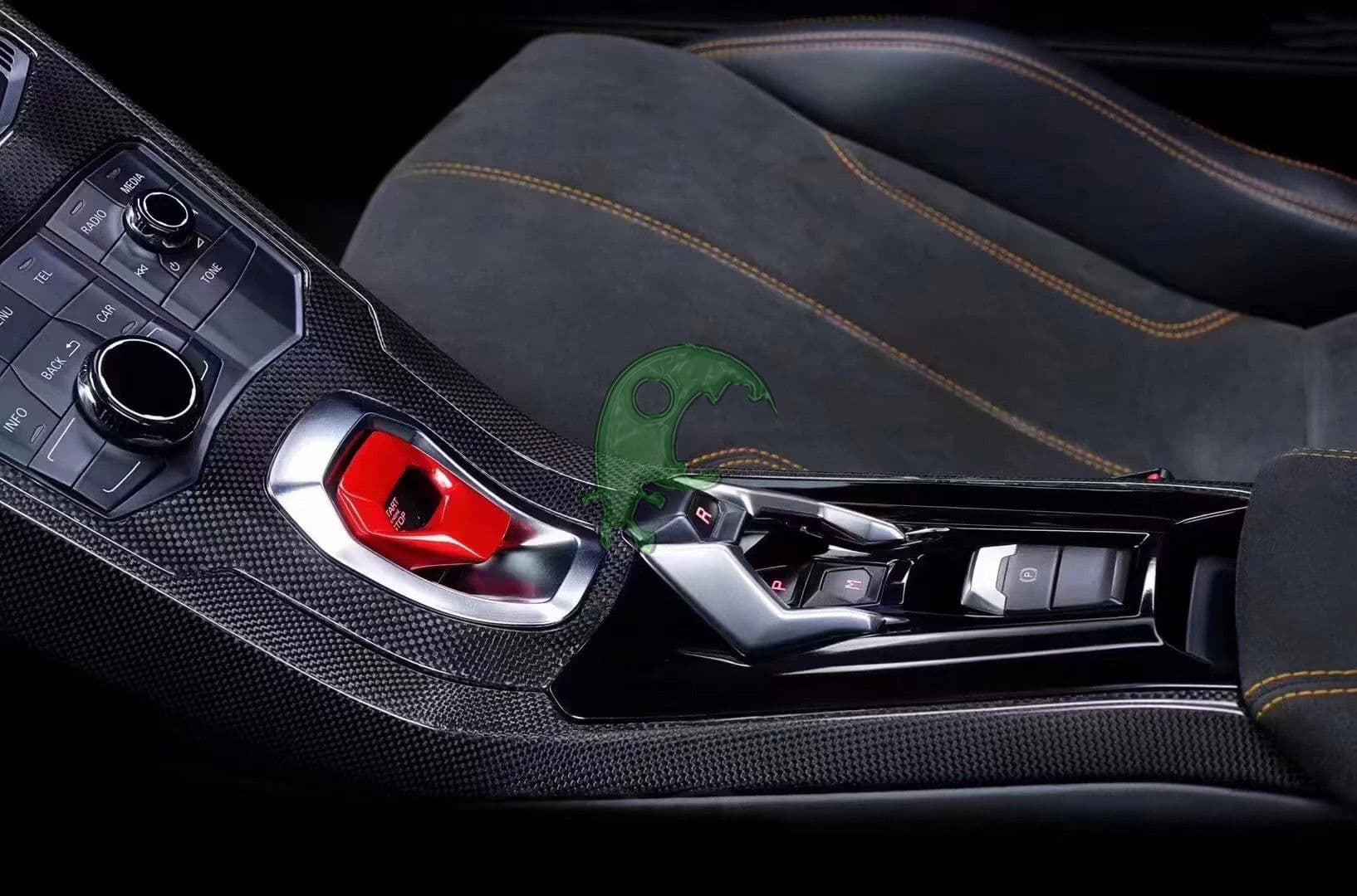 Dry Carbon Fiber Center Console Panel Interiors Kits for Lamborghini Huracan LP610/LP580
