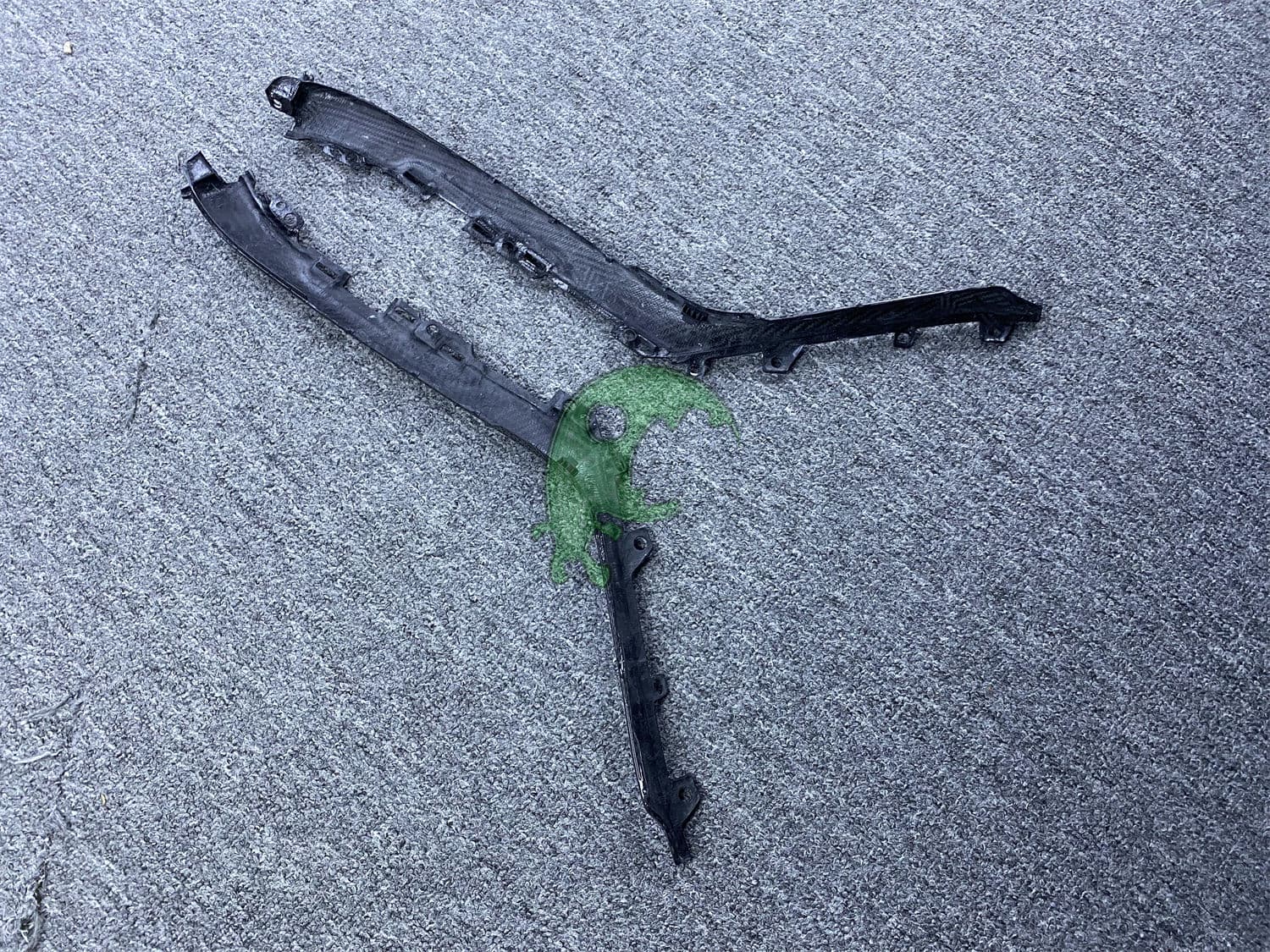 Dry Carbon Fiber Center Controler Panel Side Strip interiors kit for lamborghini huracan lp610 lp580 evo