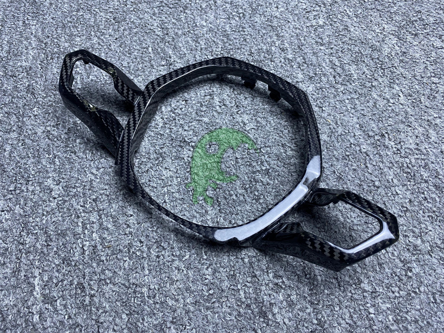 Dry Carbon Fiber Steering Wheel Center Trim Interiors Kits for Lamborghini Huracan LP610/LP580