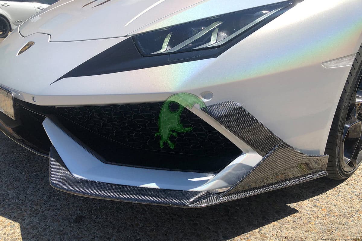 Carbon Fiber Front Bumper Splitters for Lamborghini Huracan LP610 - MAD Style