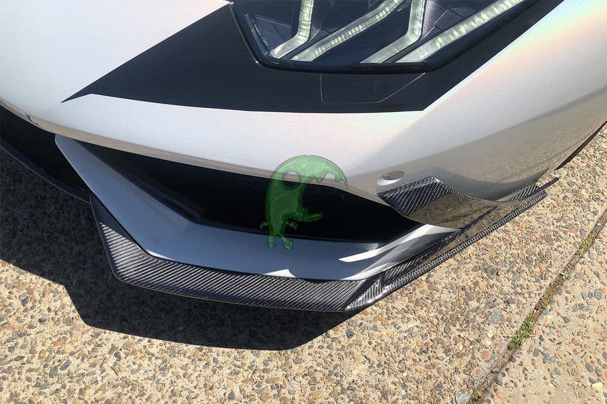 Carbon Fiber Front Bumper Splitters for Lamborghini Huracan LP610 - MAD Style