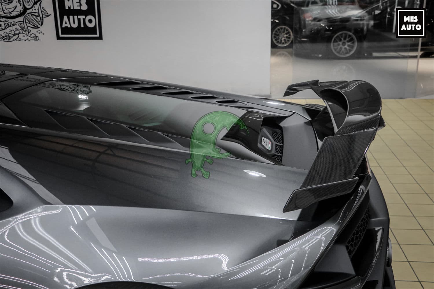 MAD Style Carbon Fiber Rear Spoiler For Lamborghini Huracan LP610 lp580 gt wing 