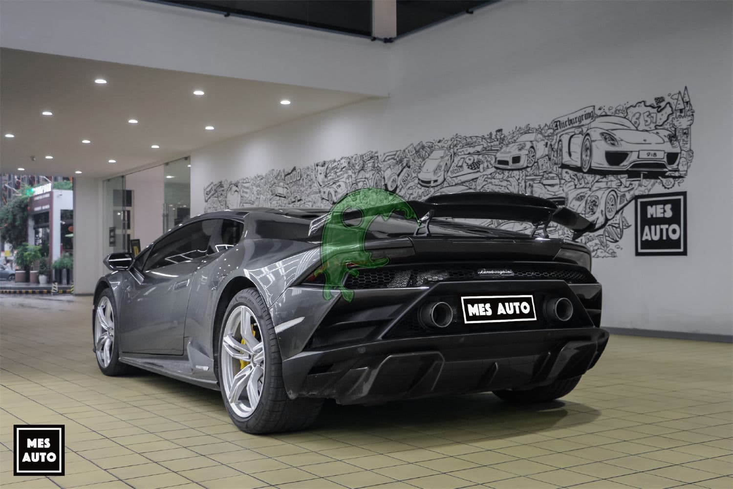 MAD Style Carbon Fiber Rear Spoiler For Lamborghini Huracan LP610 lp580 gt wing 