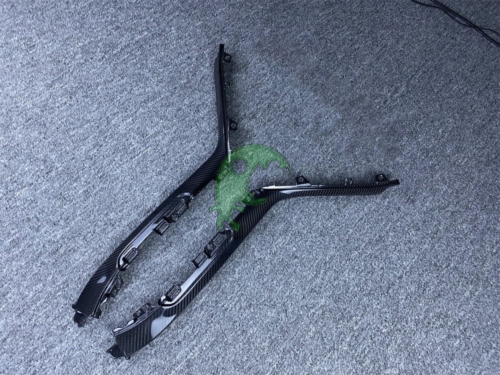 Dry Carbon Fiber Center Console Side Strips Interiors Kits for Lamborghini Huracan LP610/LP580