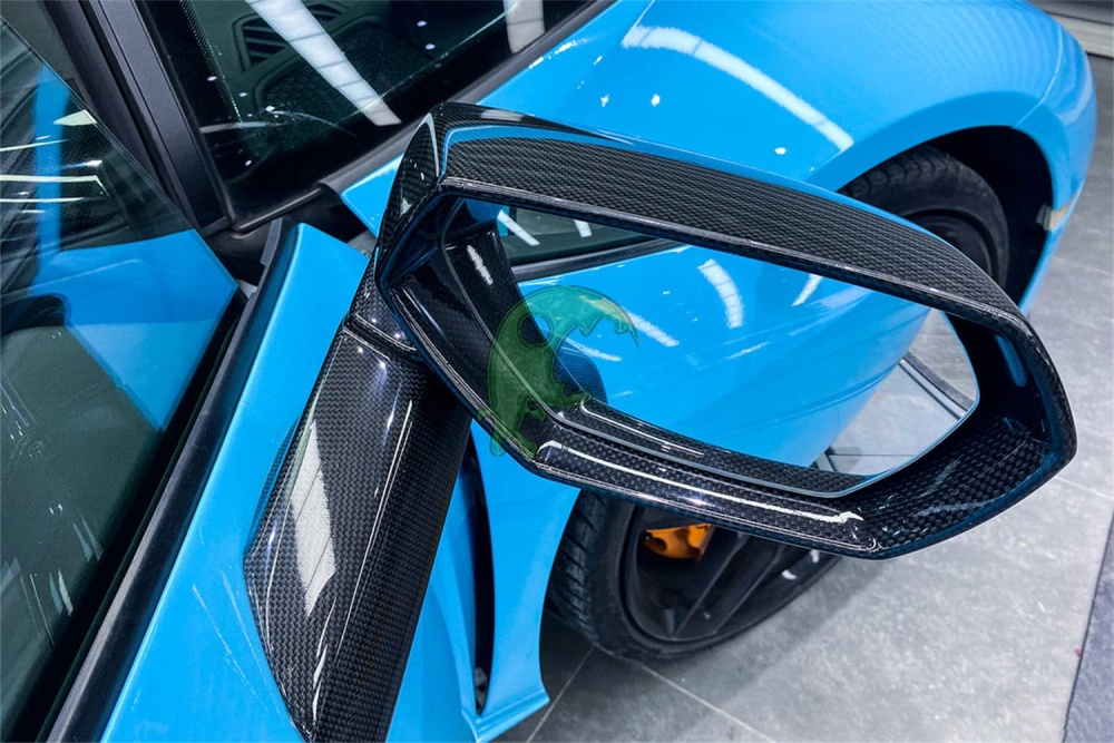 Dry Carbon Fiber Side Mirror Housing for Lamborghini Huracan LP610/LP580/EVO (Replacement Parts)