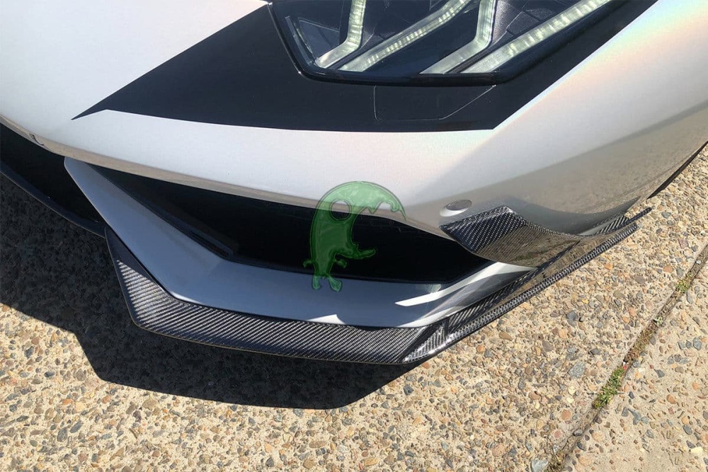 Carbon Fiber Front Bumper Splitters for Lamborghini Huracan LP610 - MAD Style