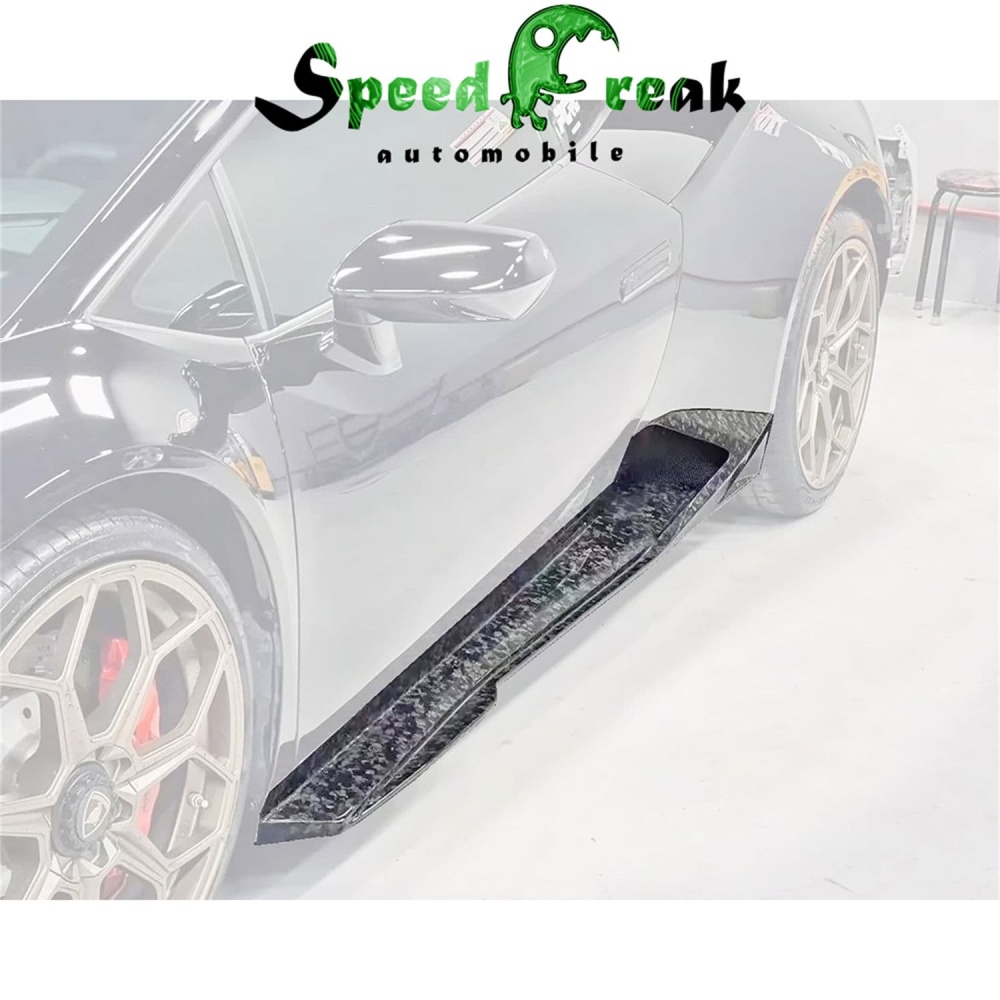 Dry Carbon Fiber Side Skirt for Lamborghini Huracan LP610/LP580/EVO - Vorsteiner Style