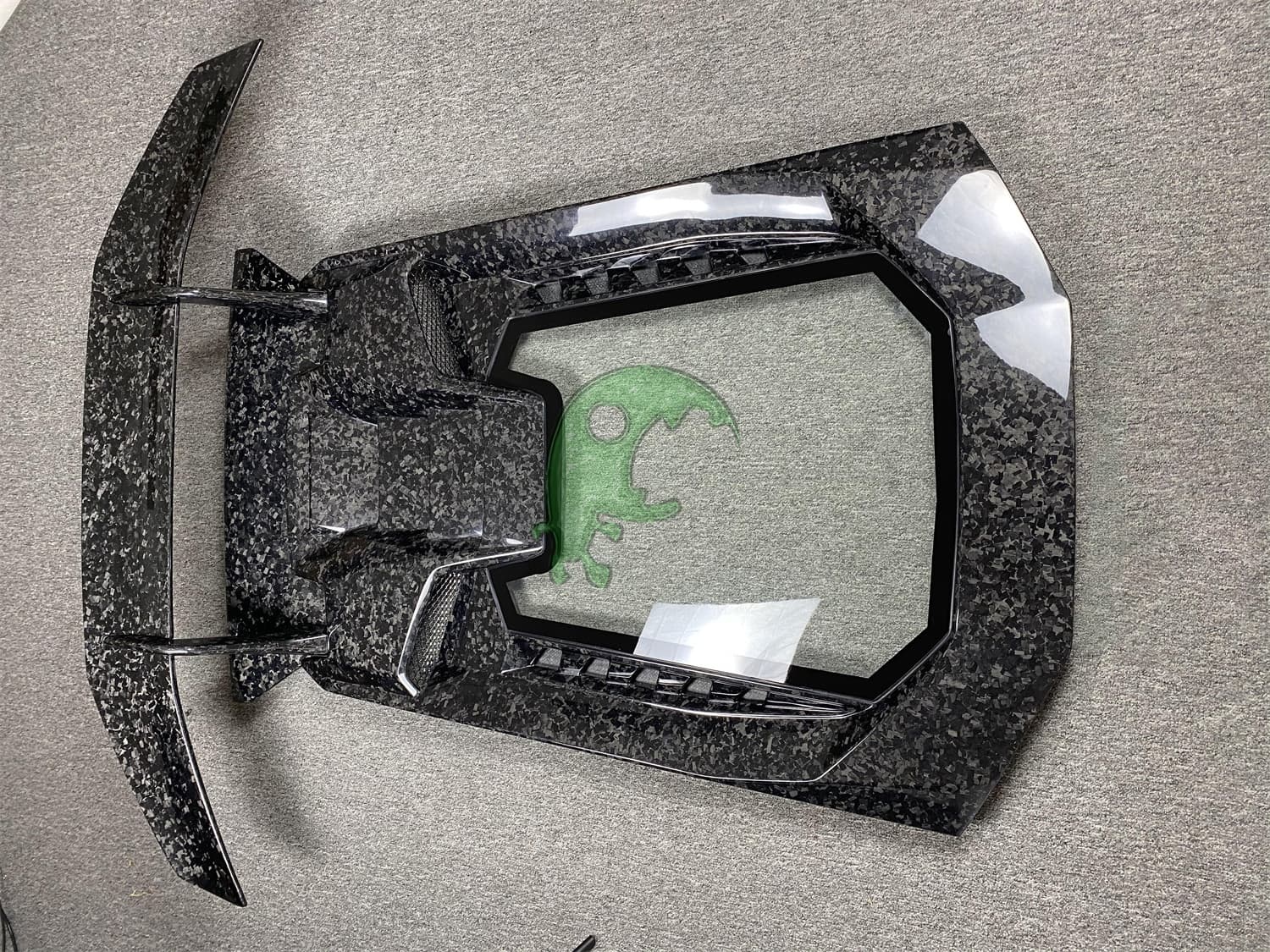 Forged Dry Carbon Fiber Rear Engine Cover & Lid & GT Spoiler Wing Set for Lamborghini Huracan LP610/LP580 - Performante Style