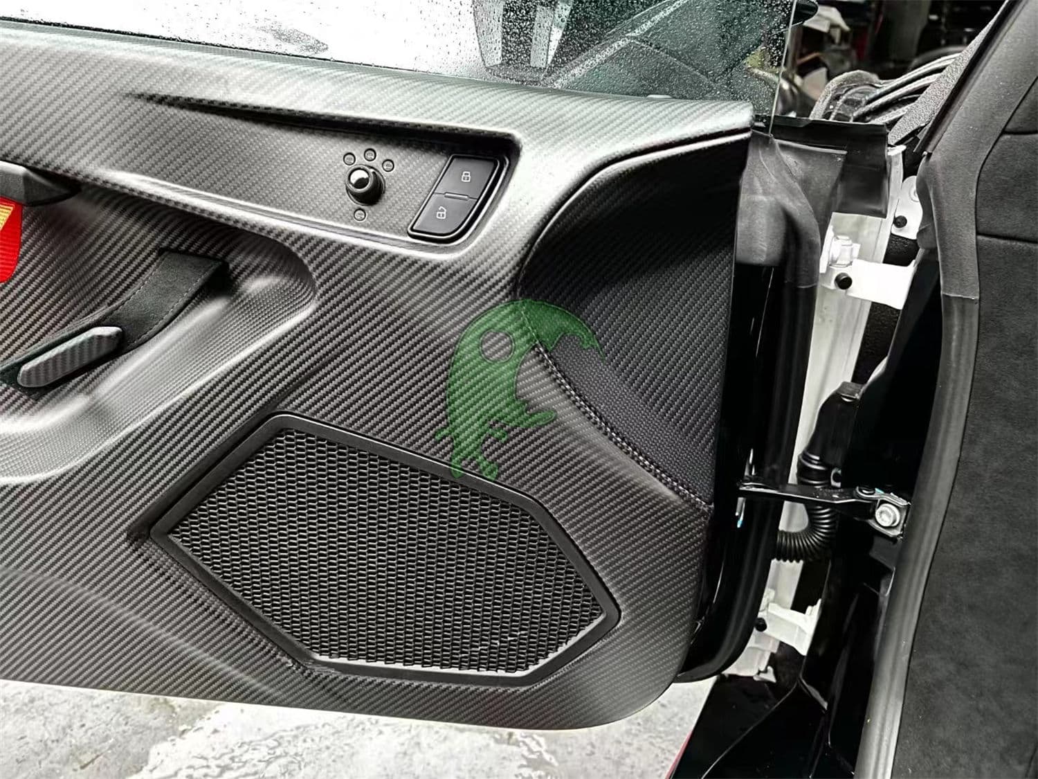 Dry Carbon Fiber Inner Door Panels PLATE KIT TRIM For Lamborghini Huracan LP610-4 LP580 EVO