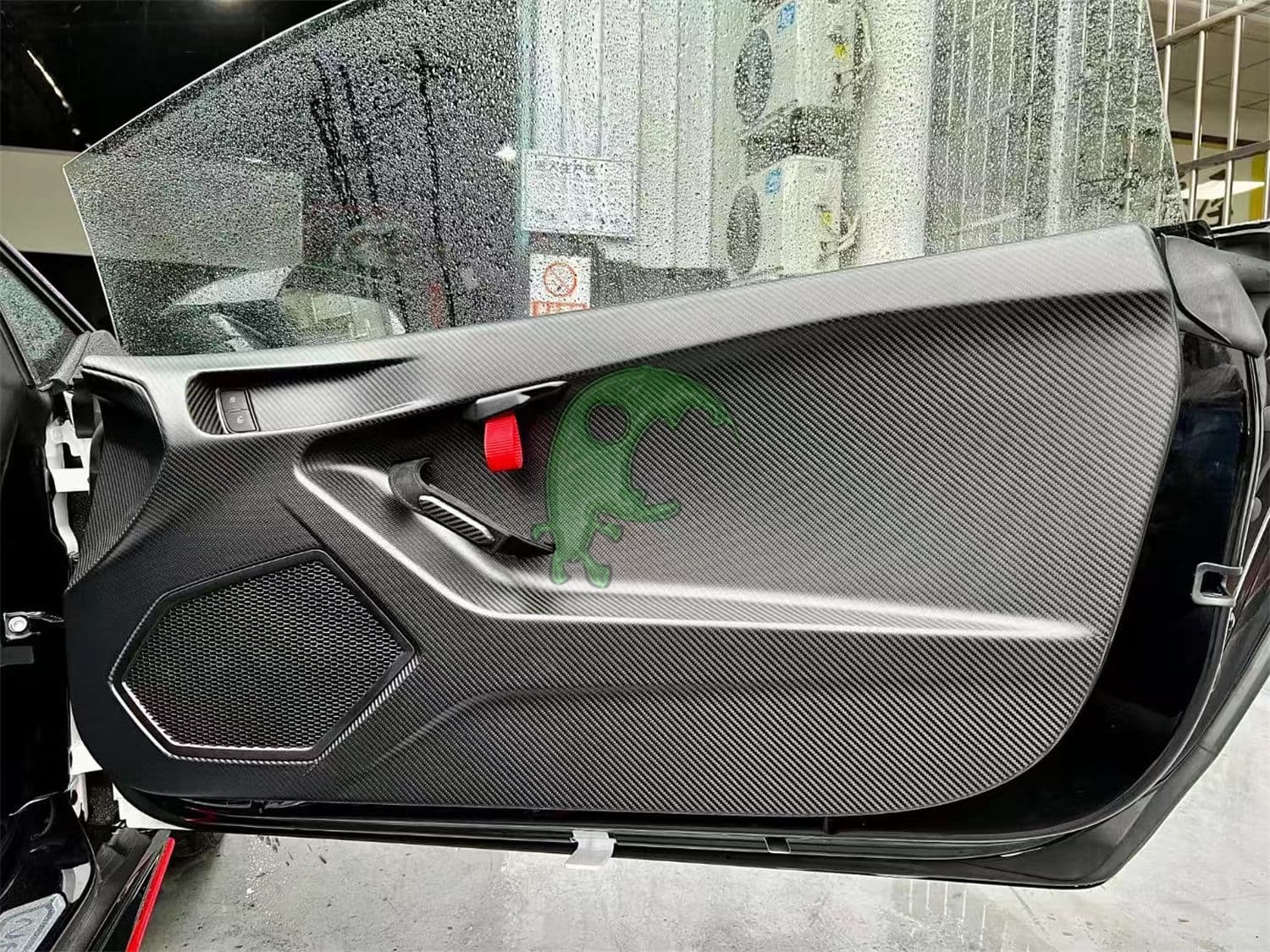 Dry Carbon Fiber Inner Door Panels PLATE KIT TRIM For Lamborghini Huracan LP610-4 LP580 EVO