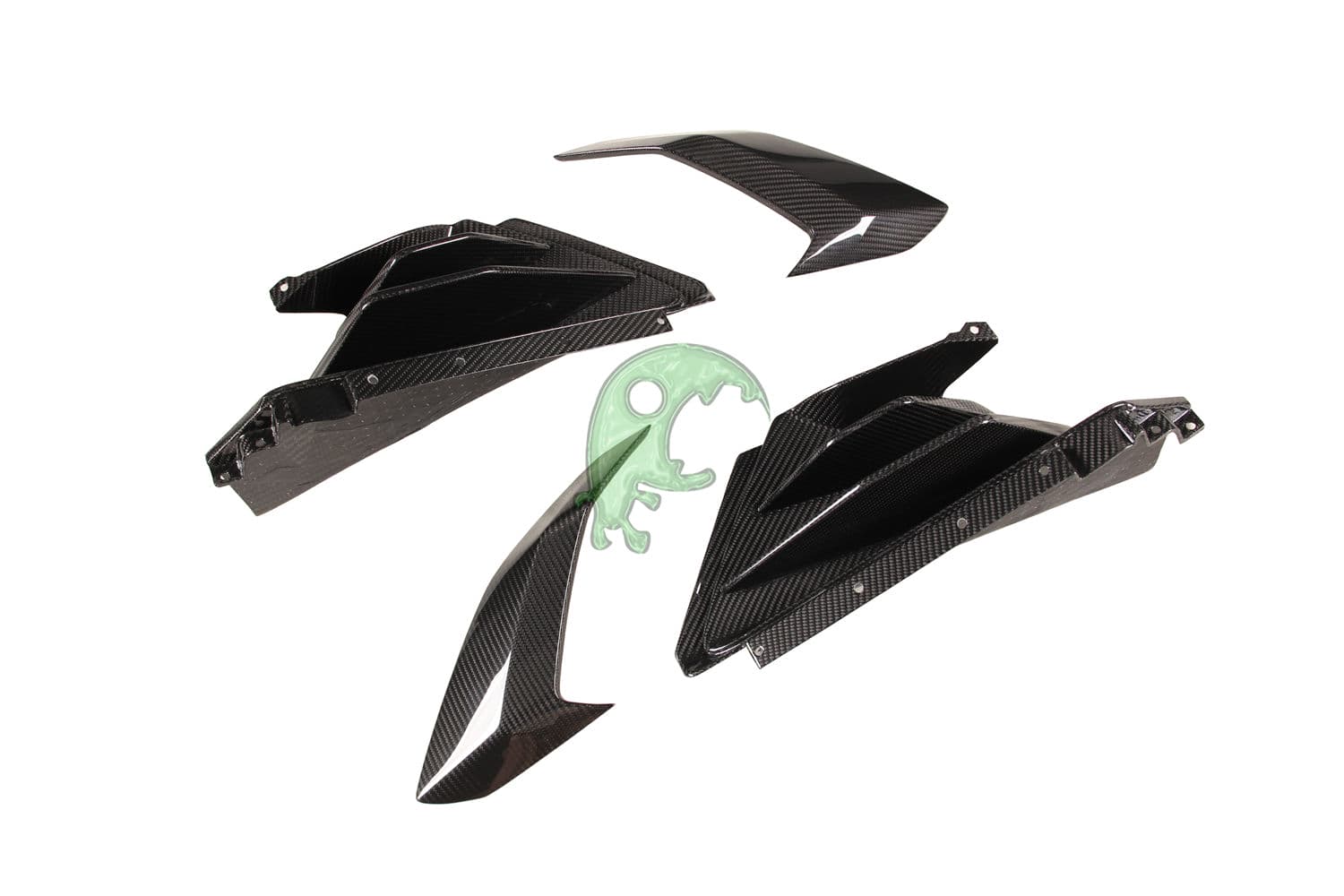 Dry Carbon Fiber Side Skirt Vents Trim for Lamborghini Huracan Tecnica/STO - Paktechz Style