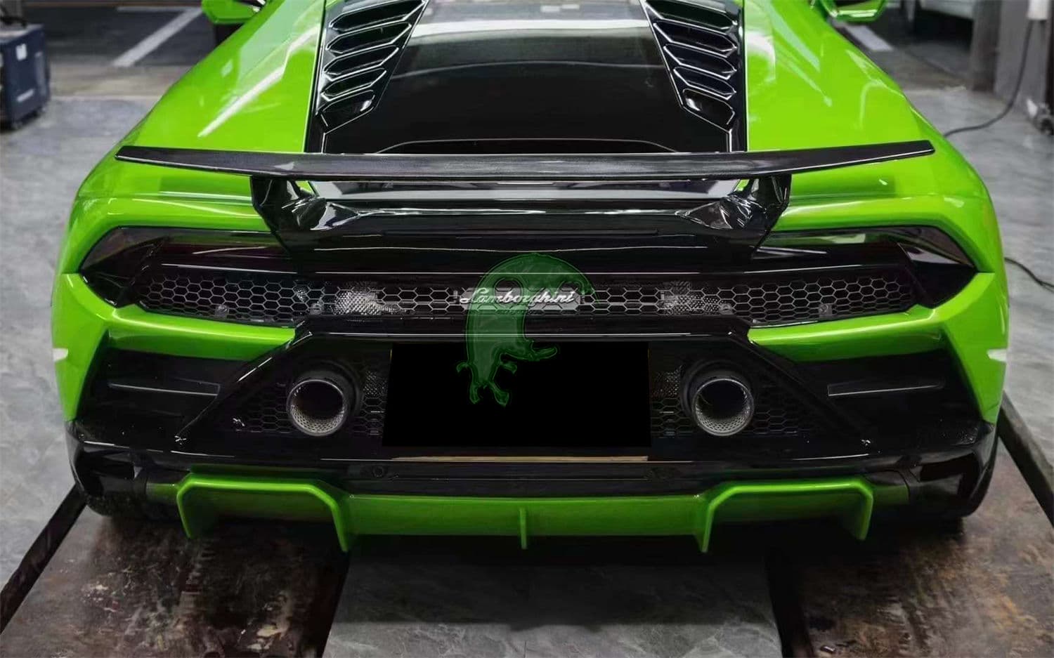  Tecnica Style Dry Carbon Fiber Rear Spoiler For Lamborghini Huracan LP610-4 LP580