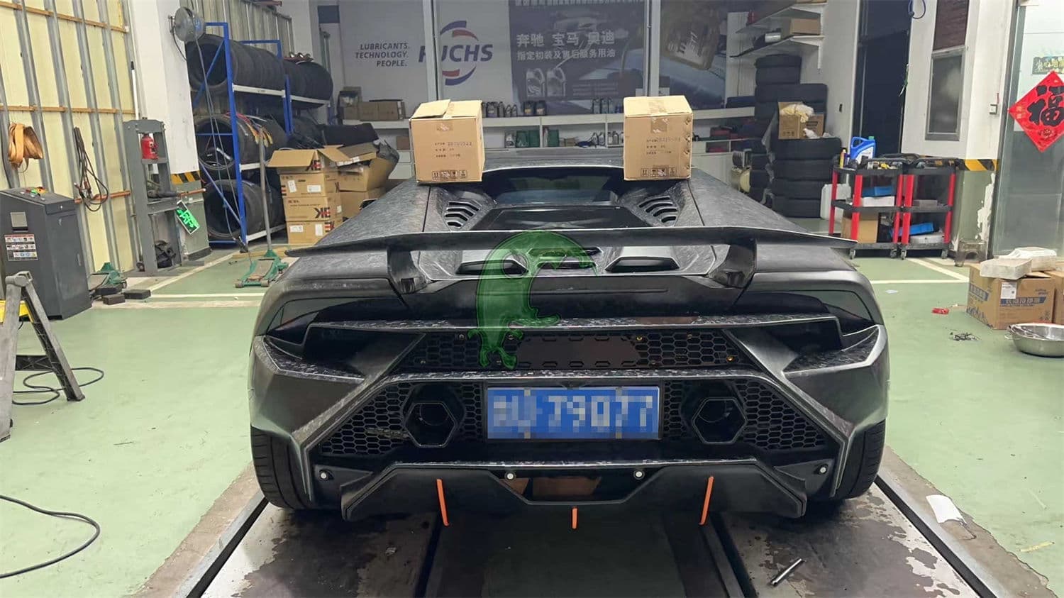 Tecnica Style Dry Carbon Fiber Rear Spoiler For Lamborghini Huracan LP610-4 LP580