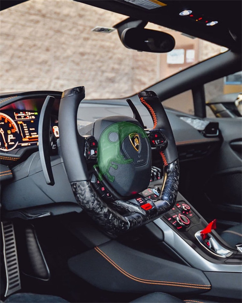 Custom Made Carbon Fiber Steering Wheel for Lamborghini Huracan LP610/LP580/EVO - F1 Racing Style