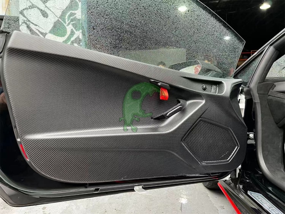 Dry Carbon Fiber Door Panel Plates for Lamborghini Huracan LP610/LP580/EVO