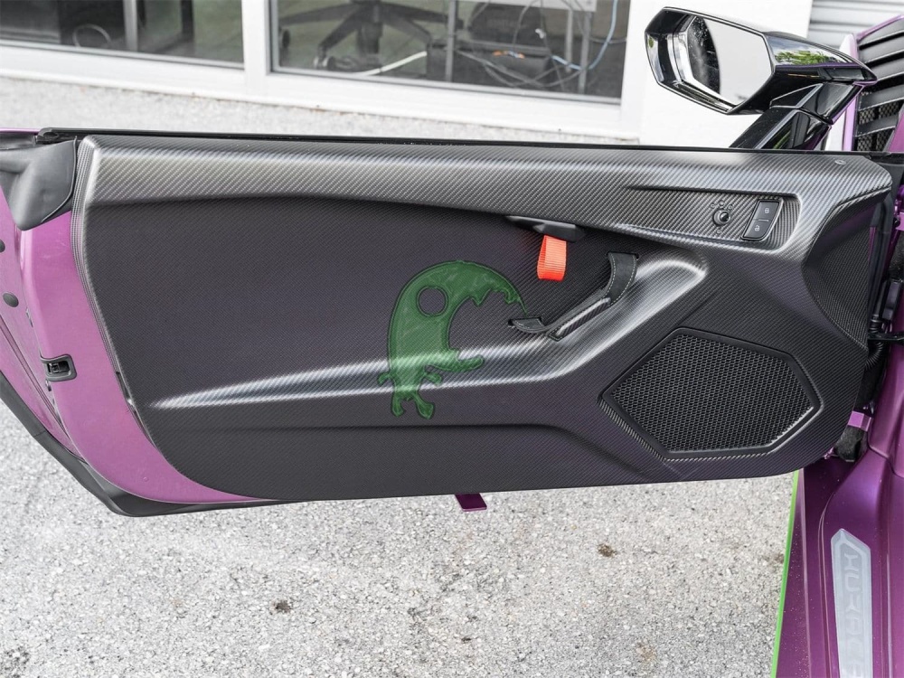 Dry Carbon Fiber Door Panel Plates for Lamborghini Huracan LP610/LP580/EVO
