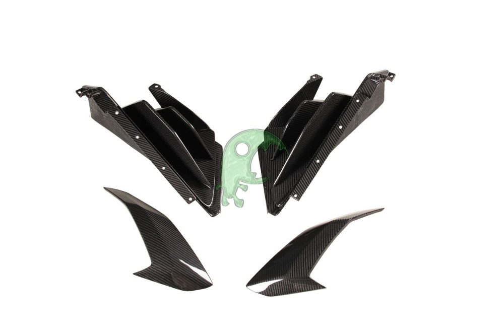 Dry Carbon Fiber Side Skirt Vents Trim for Lamborghini Huracan Tecnica/STO - Paktechz Style