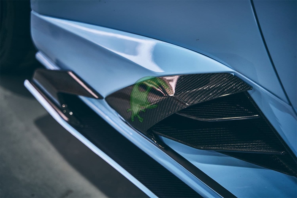 Dry Carbon Fiber Side Skirt Vents Trim for Lamborghini Huracan Tecnica/STO - Paktechz Style