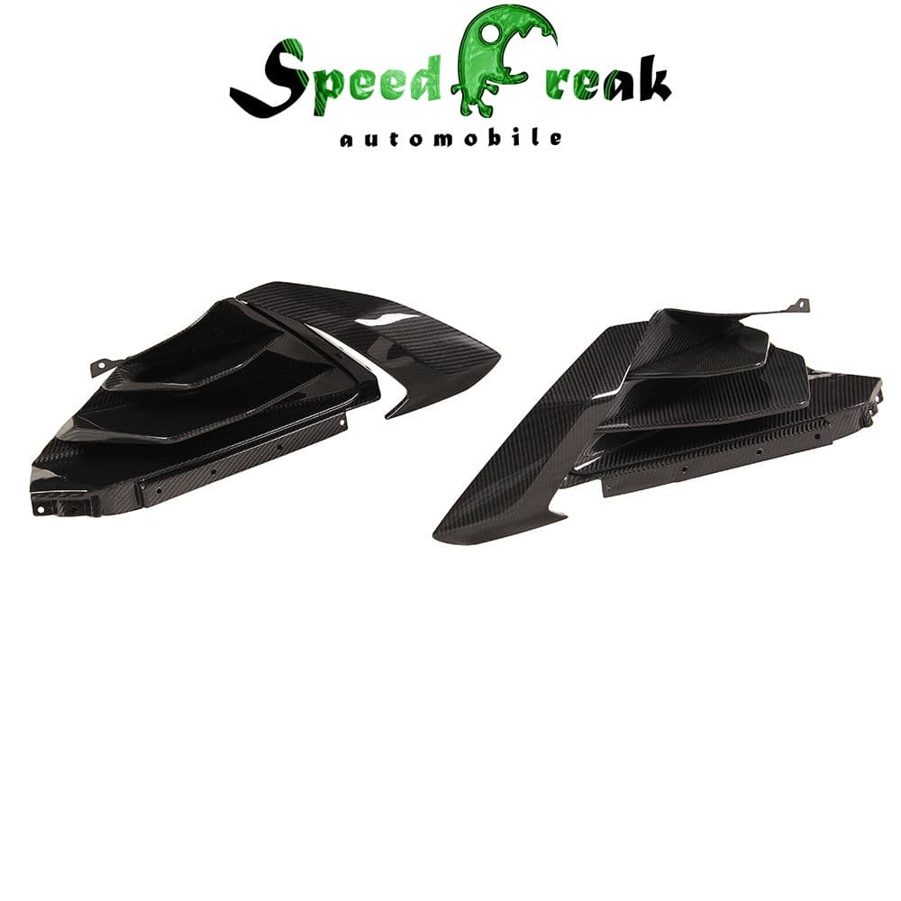 Dry Carbon Fiber Side Skirt Vents Trim for Lamborghini Huracan Tecnica/STO - Paktechz Style