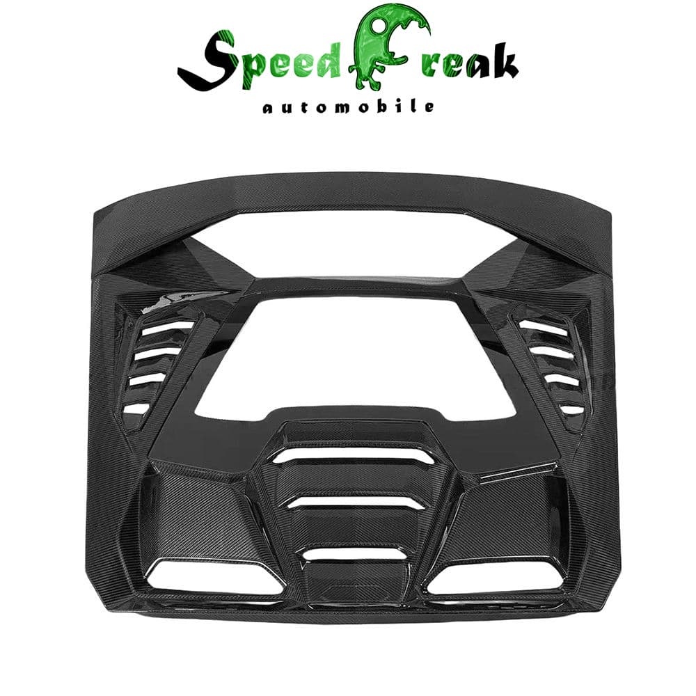 Dry Carbon Fiber Rear Engine Cover Hood for Lamborghini Huracan LP610/LP580/EVO - Tecnica Style
