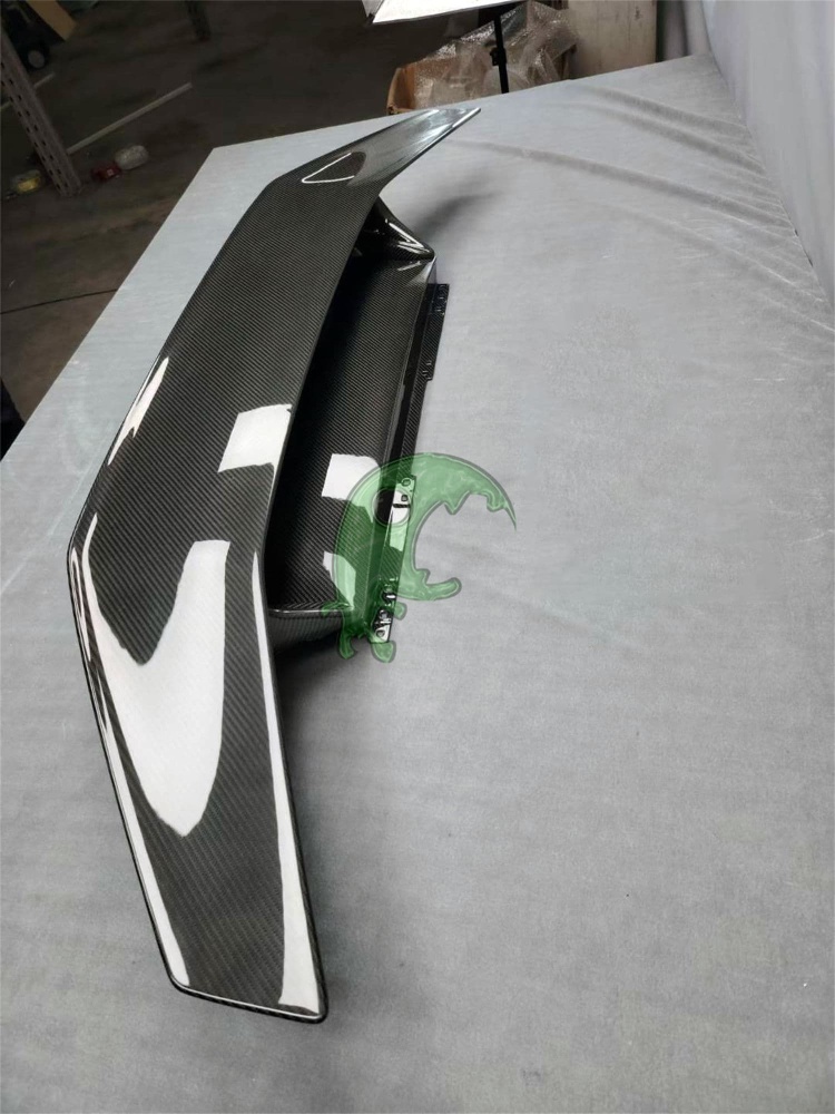 Dry Carbon Fiber Rear Spoiler GT Wing with Deck Lid for Lamborghini Huracan LP610/LP580/EVO - Tecnica Style