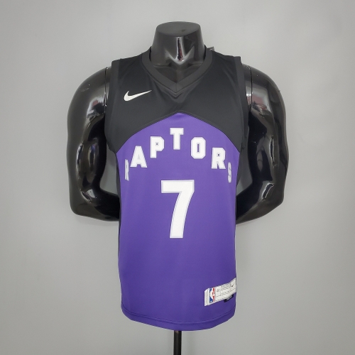 VANVLEET  2021 Raptors Bonus Edition Purple and Black NBA Jersey S-XXL