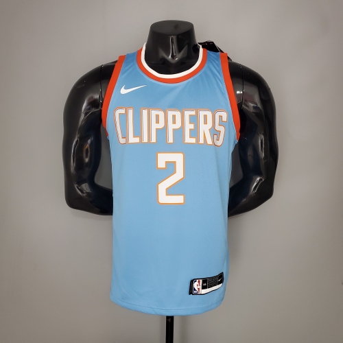LEONARO Clippers Blue NBA Jersey S-XXL