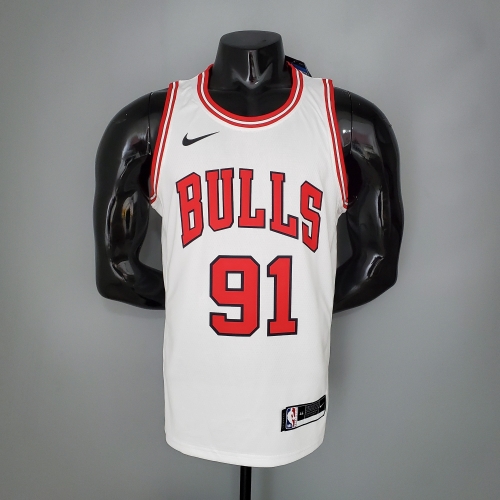 Chicago Bulls white NBA jersey Size S-XXL