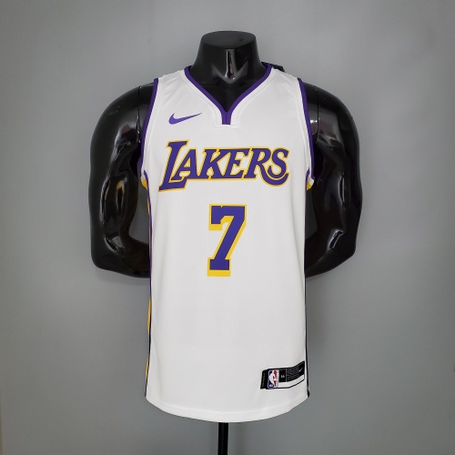 ANTHONY#7 Lakers white NBA jersey Size:S-XXL