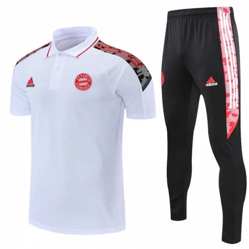 2122 polo shirt Bayern white suit