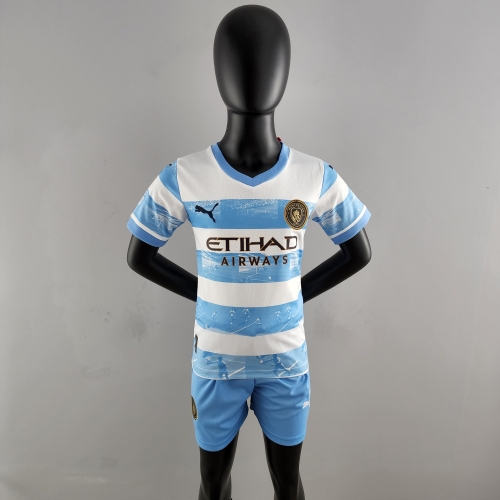 22/23 kids kit Manchester City Limited Edition Blue and White size:16-28