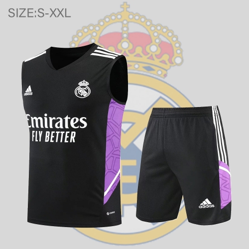 22/23 Real Madrid vest training suit kit black S-XXL