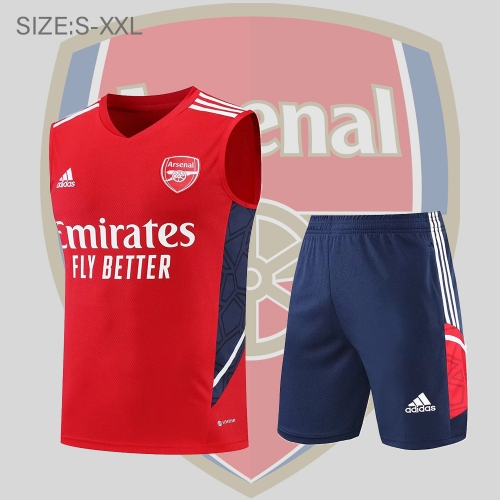 22/23 Arsenal vest training suit kit red S-XXL