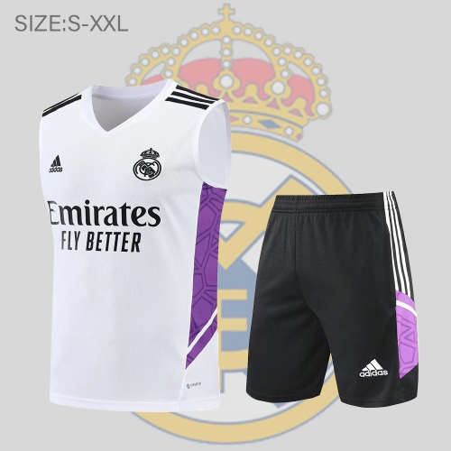 22/23 Real Madrid vest training suit kit White S-XXL