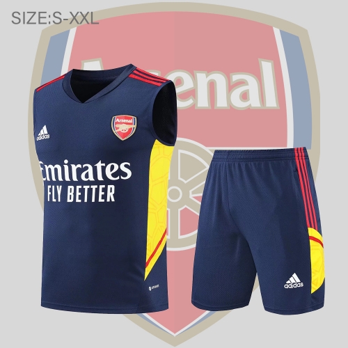 22/23 Arsenal vest training suit kit Royal Blue S-XXL