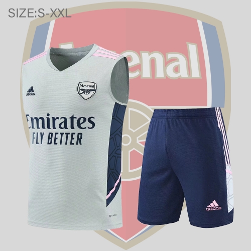 22/23 Arsenal vest training suit kit Grey S-XXL