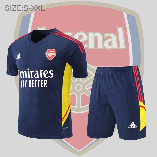 22/23 Arsenal Training Suit Short Sleeve Kit Royal Blue S-XXL