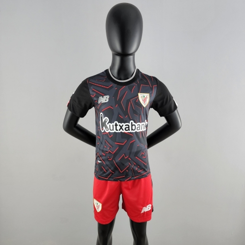 22/23 kids kit Athletic Bilbao away size：16-28