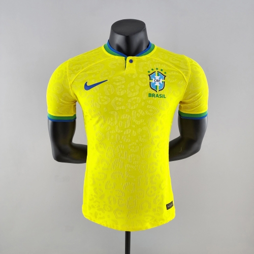 2022 player version Brazil World Cup jersey home S-XXL
