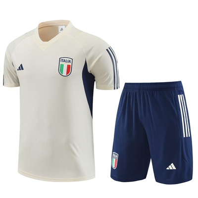 23-24 Italian Beige Short Sleeve Set