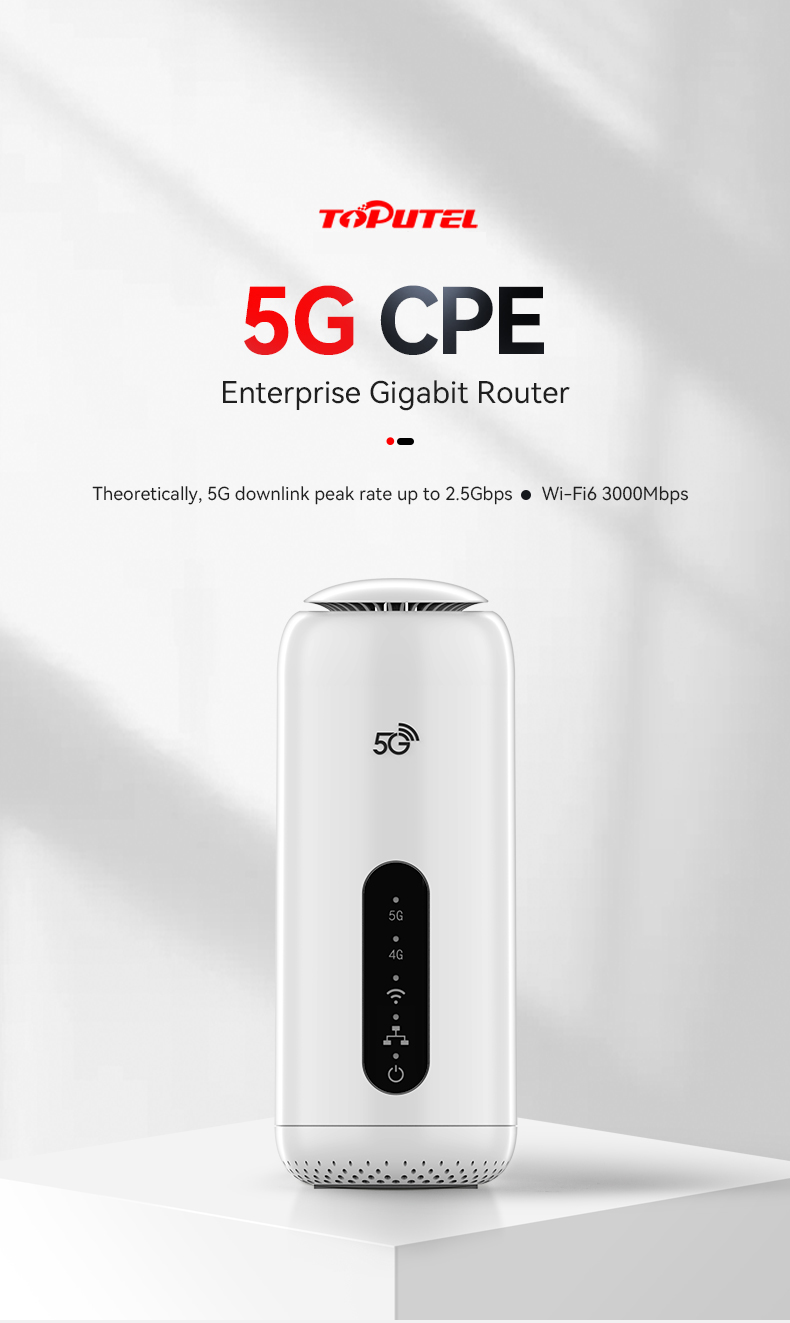 5G to WiFi6 Enterprise Router RG5000-W6V 5G downlink Max 2.5Gbps  Wi-Fi6 3000Mbps
