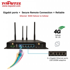 RG4000-W4M WiFi 6 4G LTE industrial router