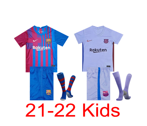 Free shipping Barcelona children's socks 2021-2022 Thailand's best quality